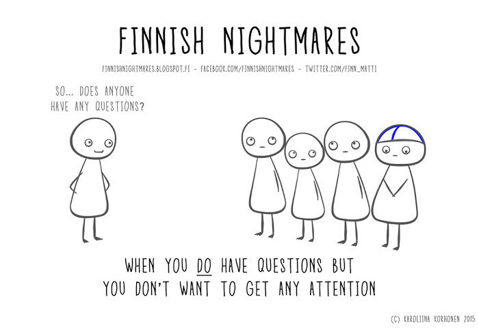 Finnish nightmares, understandable to any introvert. - Finland, Introvert, Comics, Stereotypes, Nightmare, Longpost