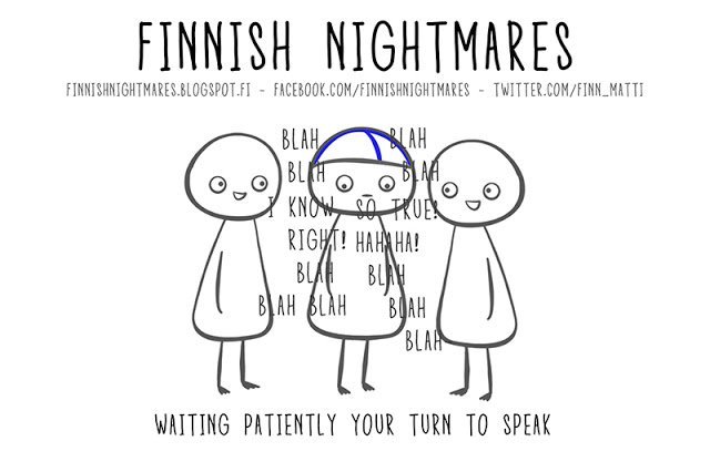 Finnish nightmares, understandable to any introvert. - Finland, Introvert, Comics, Stereotypes, Nightmare, Longpost