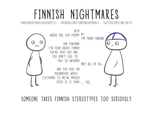 Finnish nightmares, understandable to any introvert. - Finland, Introvert, Comics, Stereotypes, Nightmare, Longpost