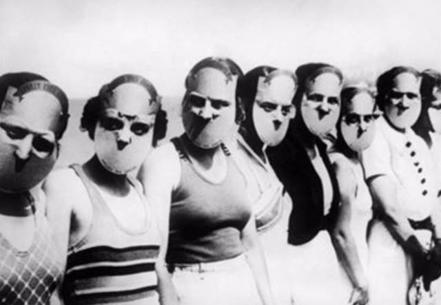 Participants in the Miss Beautiful Eyes pageant in Florida, 1930 - Story, Past, Girls