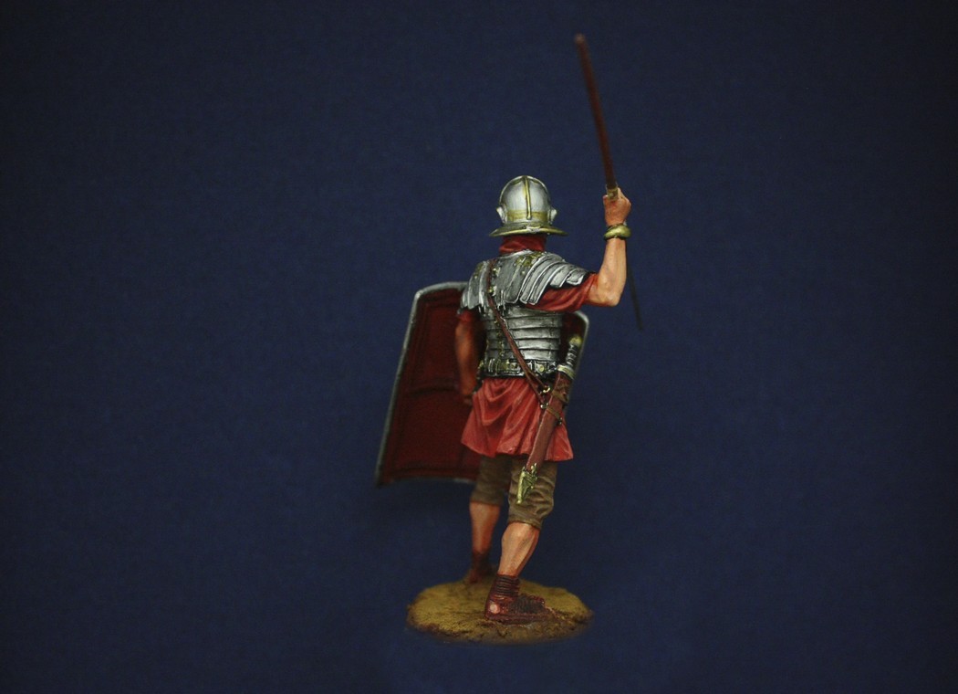 Legionnaire of the 7th Legion Claudius, 54mm - My, Rome, Legionnaires, With your own hands, Painting, Miniature, Longpost