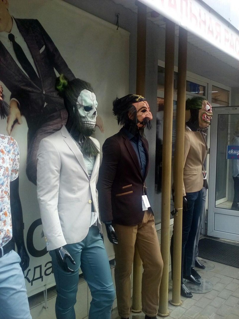 Mannequins. Minsk, market in Zhdanovichi =) - My, Dummy, Cloth, Mask, Market