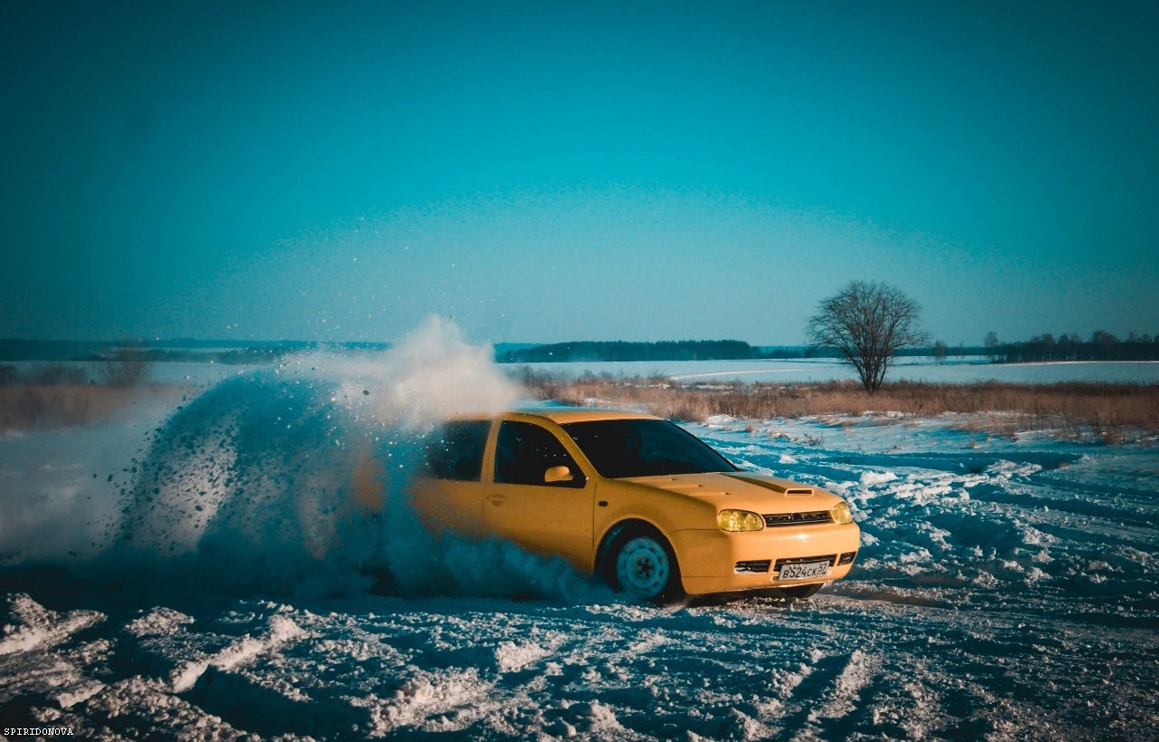 Golf 4. - My, Volkswagen golf, Golf, Car, Winter, Auto, , , Photographer