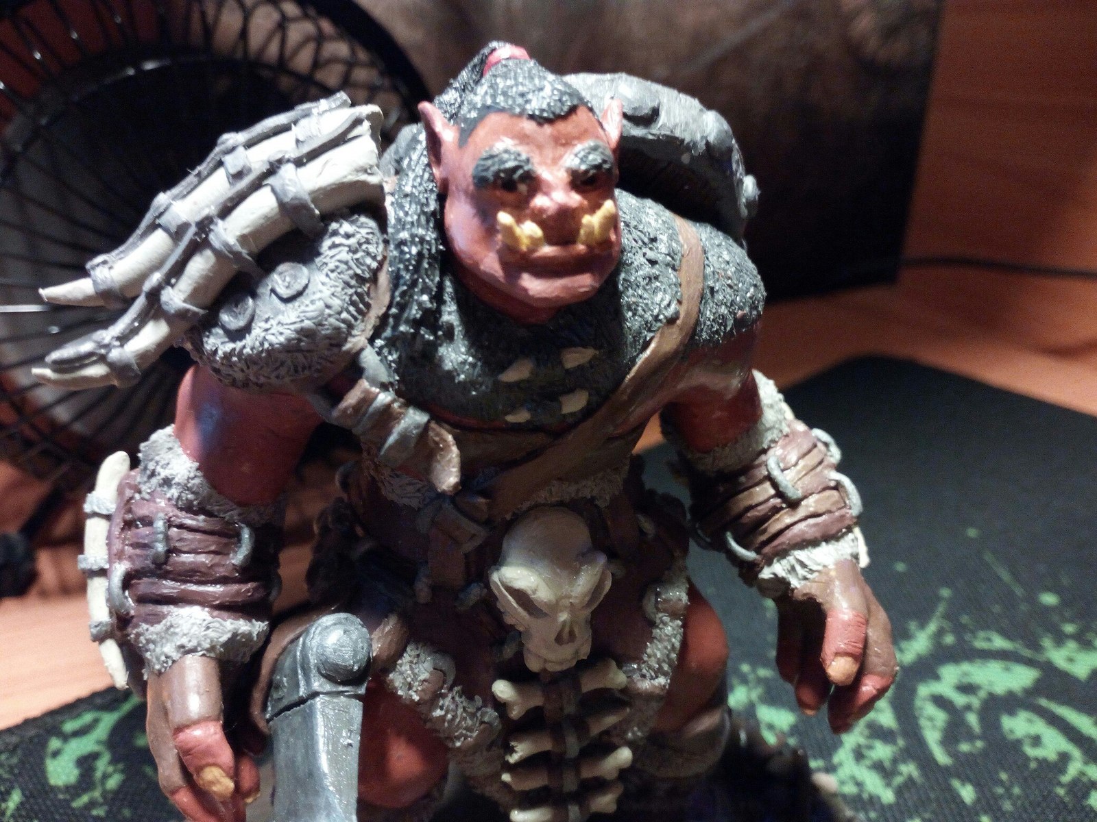 Plasticine Orc from the Warcraft universe - My, With your own hands, Warcraft, Plasticine, Orcs, Longpost