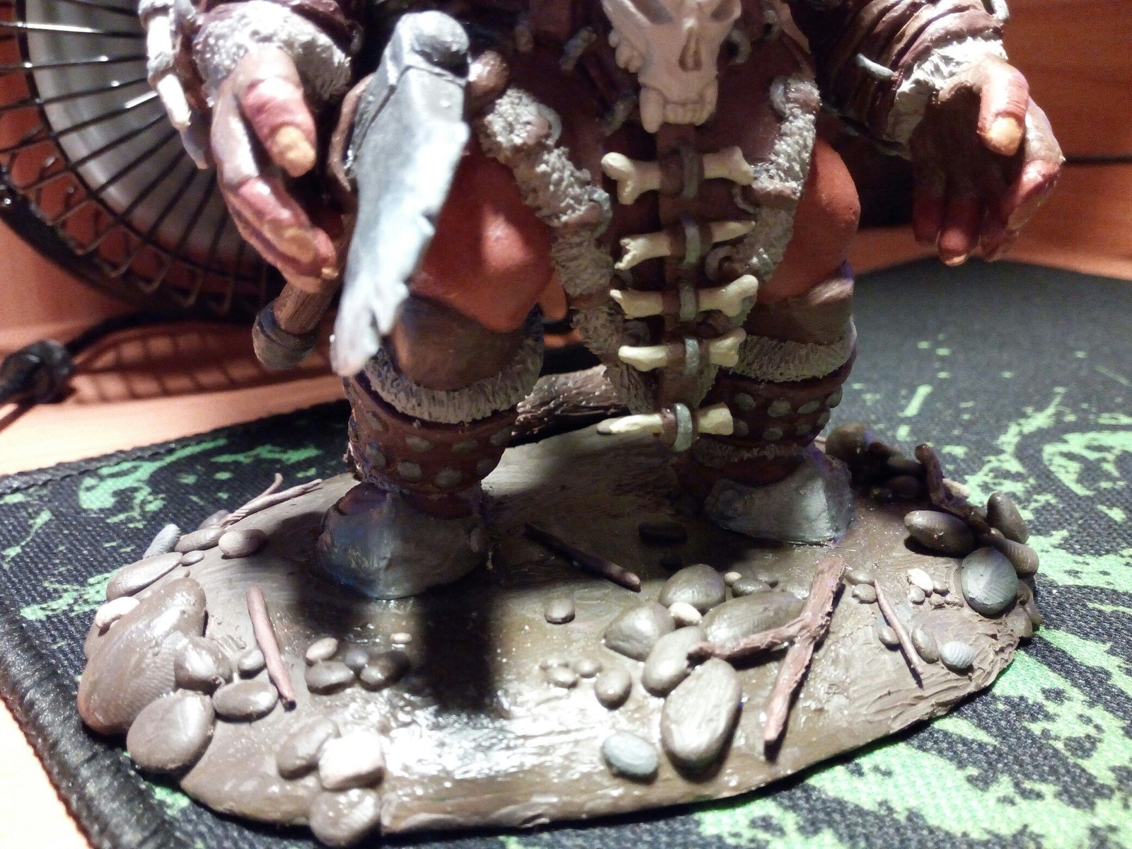 Plasticine Orc from the Warcraft universe - My, With your own hands, Warcraft, Plasticine, Orcs, Longpost