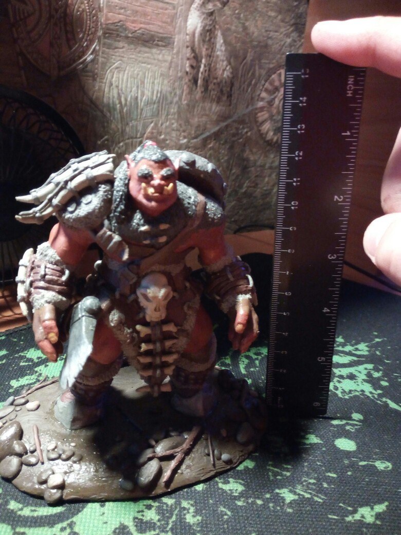 Plasticine Orc from the Warcraft universe - My, With your own hands, Warcraft, Plasticine, Orcs, Longpost