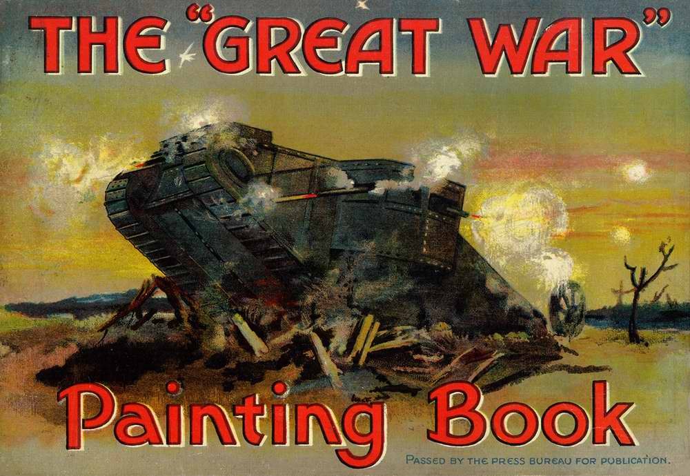 Illustrations from the British children's book The Great War (1917) - World War I, Children's literature, Illustrations, Longpost