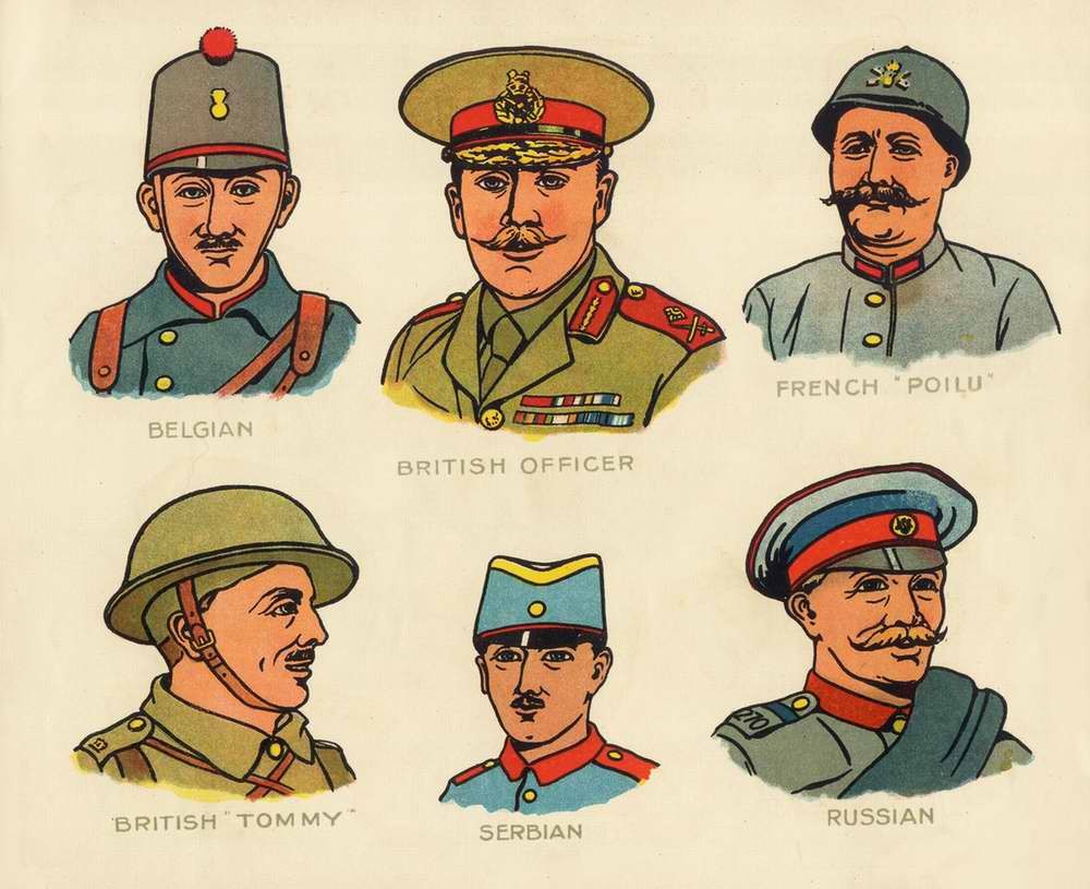 Illustrations from the British children's book The Great War (1917) - World War I, Children's literature, Illustrations, Longpost