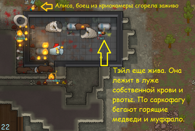 Кровь, огонь, металл и мясо - Моё, Rimworld, Игры, Длиннопост