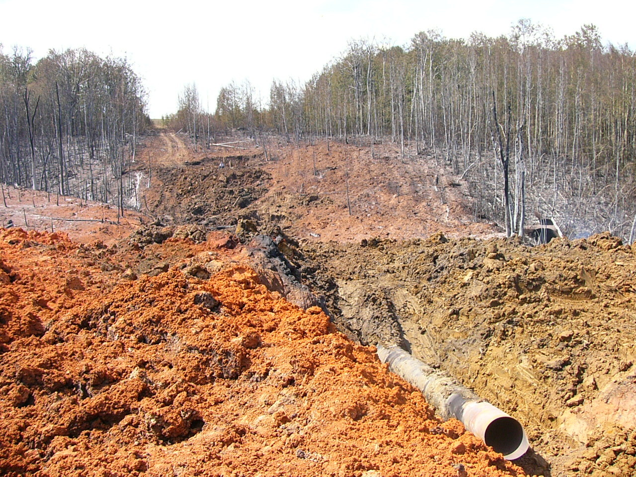 The rupture of the main gas pipeline. - Gas pipeline, Crash, The gap, Fearfully, Longpost