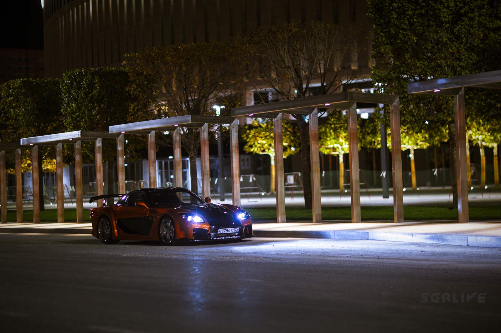 Night shot of Mazda RX7 Veilside Fortune - My, Auto, Canon, Krasnodar, Longpost