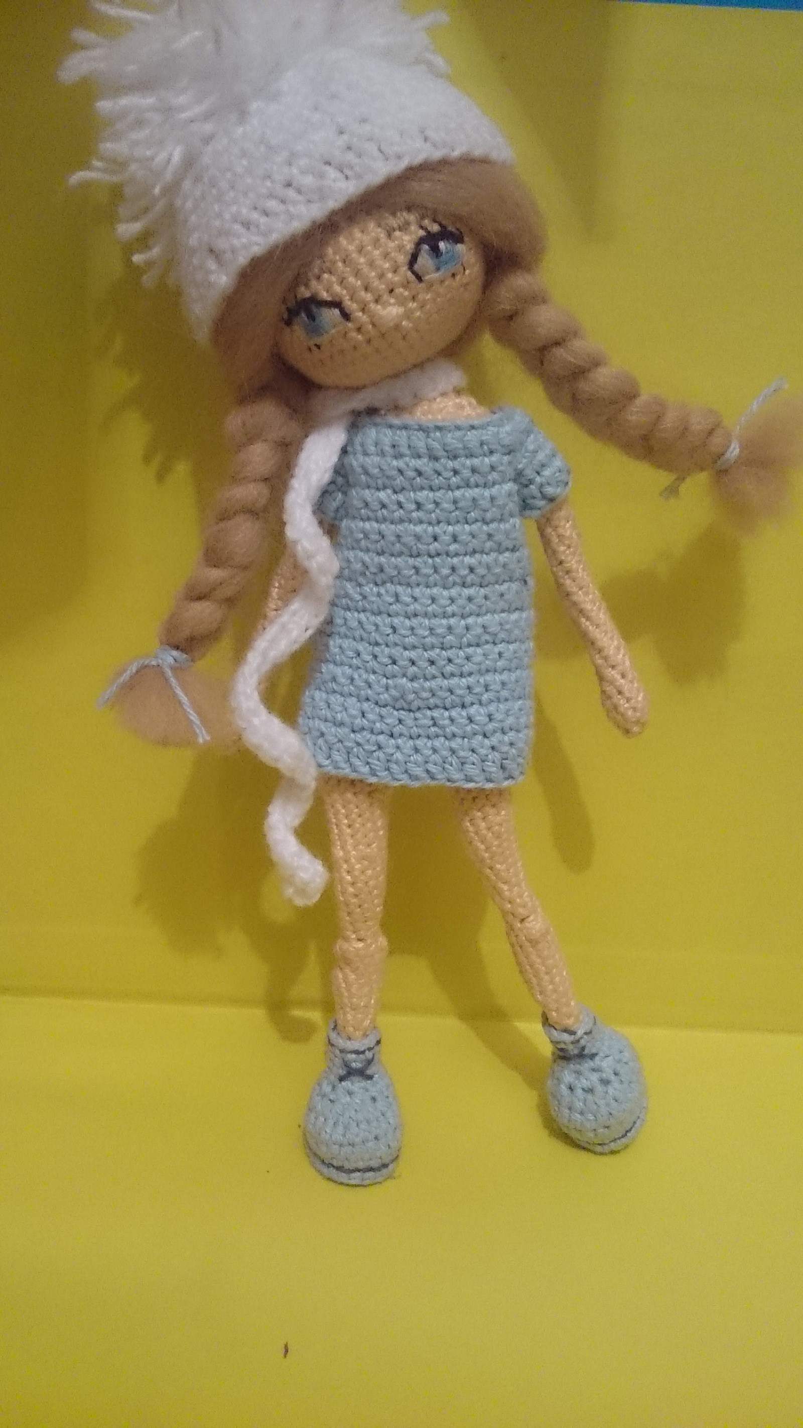 We warm ourselves - Girl, Doll, Knitting, Knitting to order, Author's toy, Toys, With your own hands, Longpost