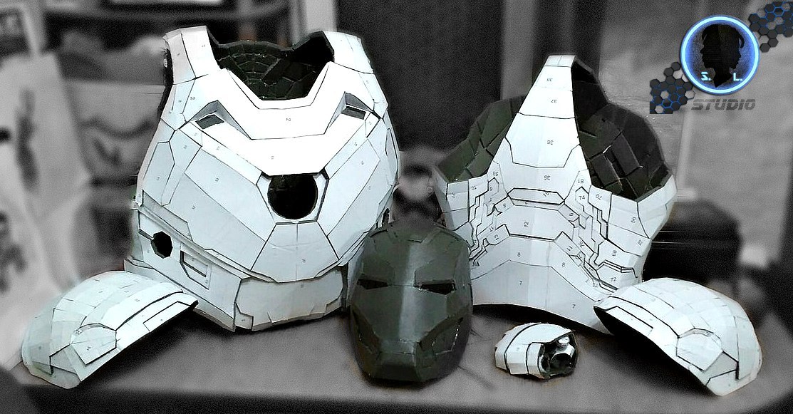 Iron Man cosplay - My, Pepakura, Cosplay, iron Man, Marvel, Rukozhop, Longpost, Papercraft