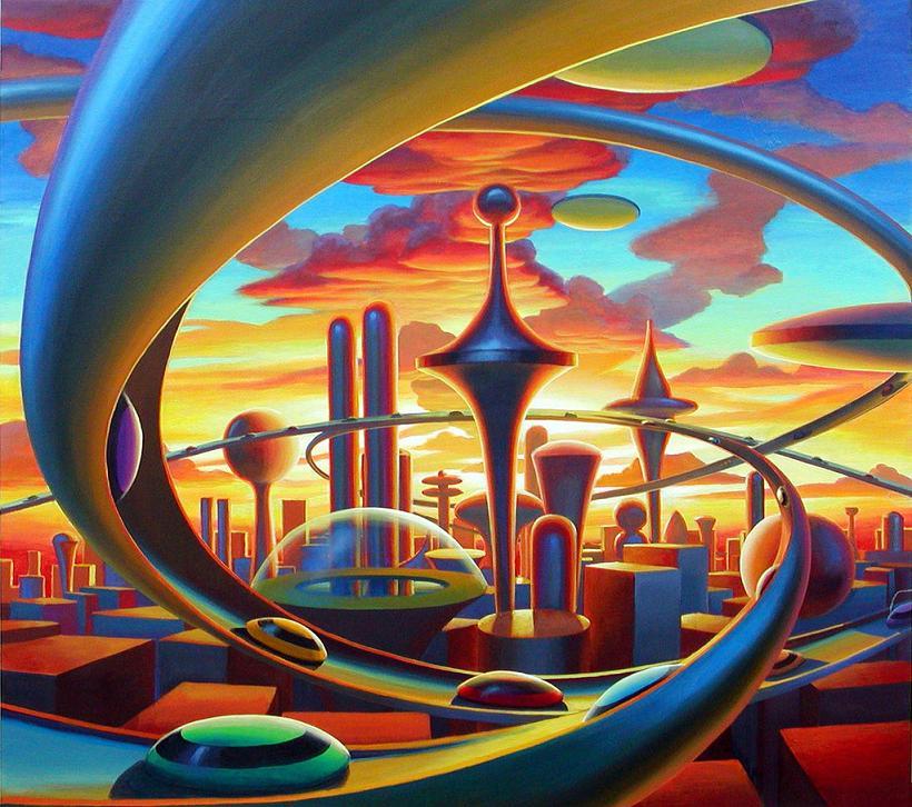 RetroFuturism - Ретрофутуристика, Картинки, Ретро, Длиннопост, Ретрофутуризм