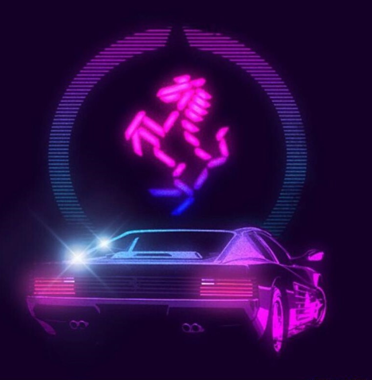 Back To The 80s - Неон, 80-е, Картинки, Длиннопост, Retrowave, Synthwave