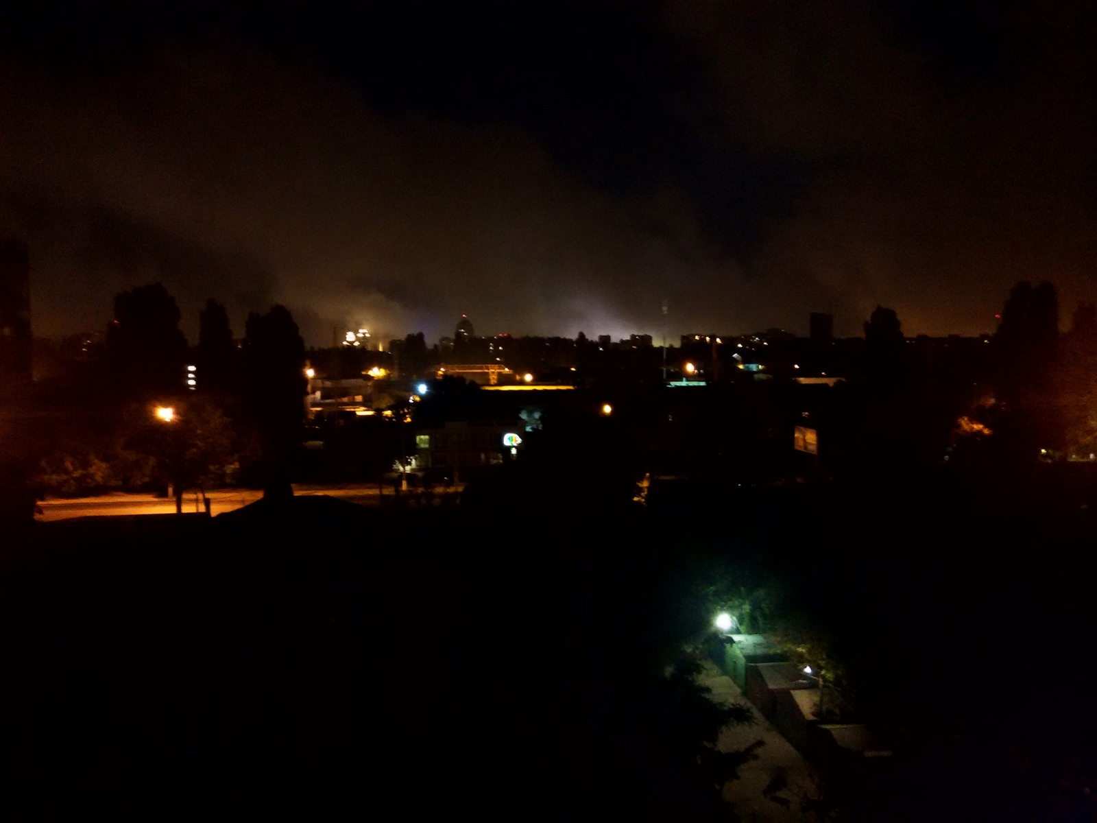 Apocalypse - My, Thunderstorm, Balcony, Odessa, Night, Telephone