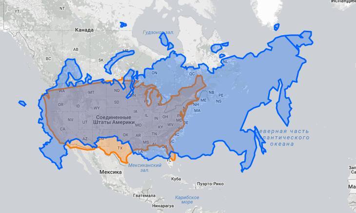 Карта мира без искажения меркатора