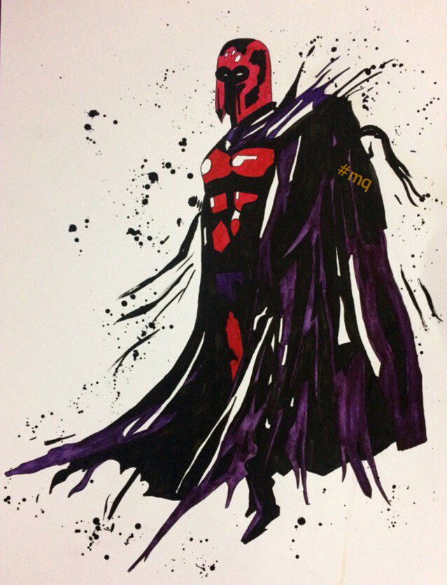 Watercolor - Magneto - My, Magneto, Watercolor, Art, 