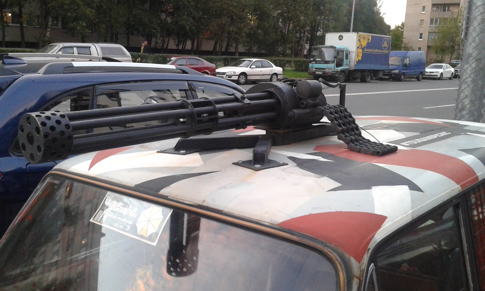 Crazy grandfather Maxim-2: the road is getting furious. - My, Crazy Max, AvtoVAZ, Tuning, Zhiguli, Machine gun, 