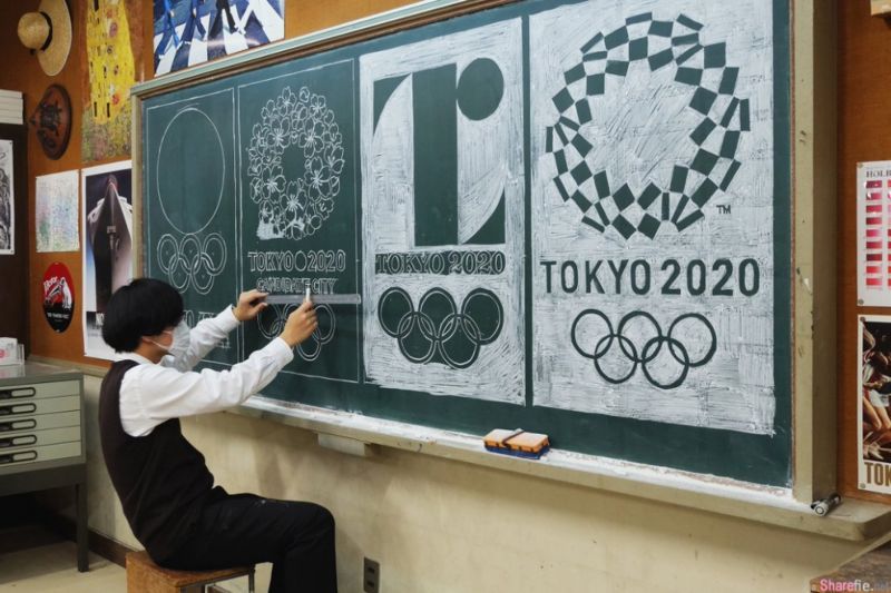 Incredible chalk paintings on a blackboard from a Japanese art teacher - Drawing, Board, chalk, Teacher, Japan, Disinformation, Longpost