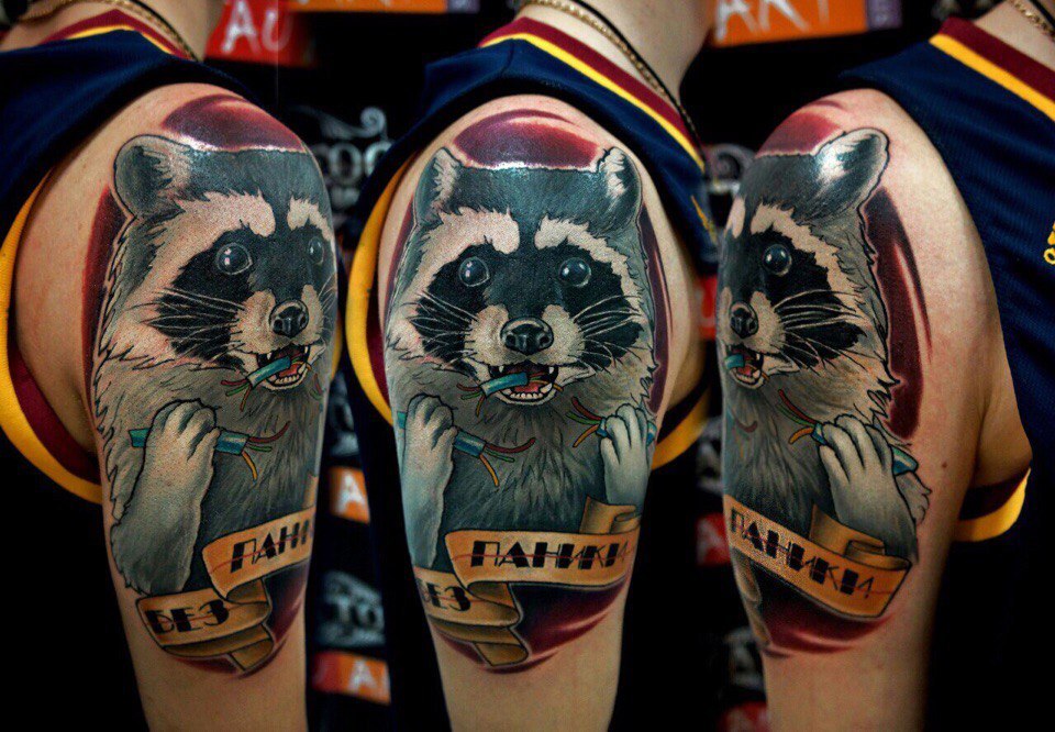 Raccoon tattoo - Raccoon, Tattoo, 