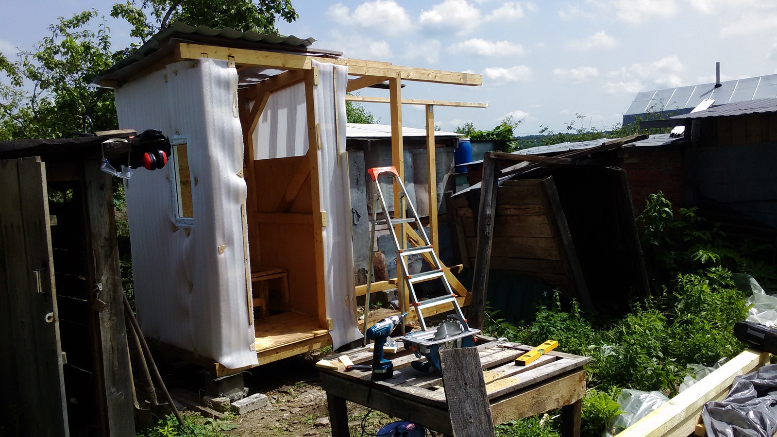 Fixing an old barn - My, Longpost, Building, With your own hands, Dacha, 