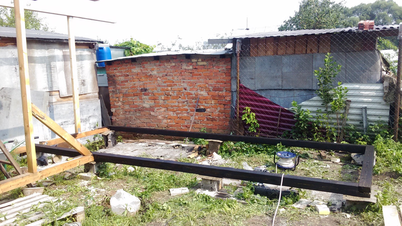 Fixing an old barn - My, Longpost, Building, With your own hands, Dacha, 