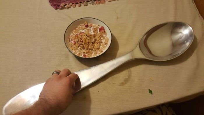 A spoon for mom, a spoon for dad ... - A spoon, Food