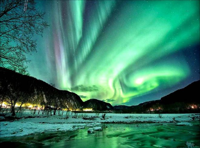 northern Lights - Polar Lights, Nature, The photo, Natural phenomena, Night