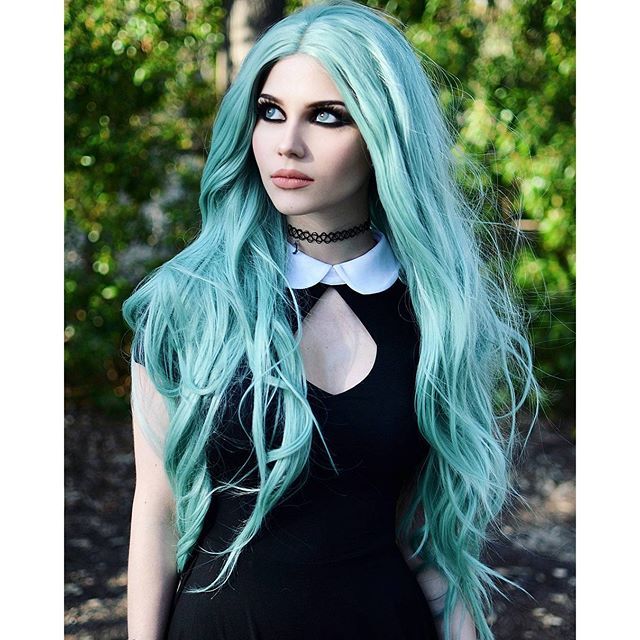 Dayana Crunk. When the love of hair coloring knows no bounds. - , Models, Colorful hair, Rainbow, Longpost