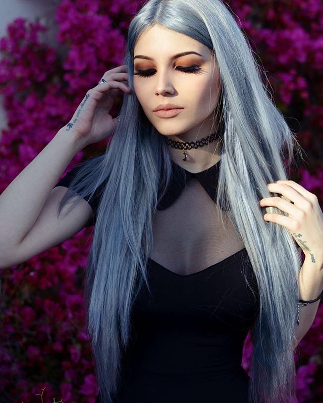 Dayana Crunk. When the love of hair coloring knows no bounds. - , Models, Colorful hair, Rainbow, Longpost