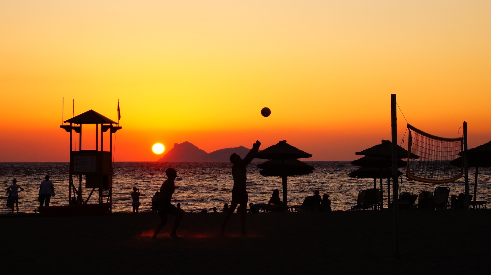 Greece, Crete, Matala - My, My, Crete, Volleyball, Greece, Sunset, Friday tag is mine, Sea, 