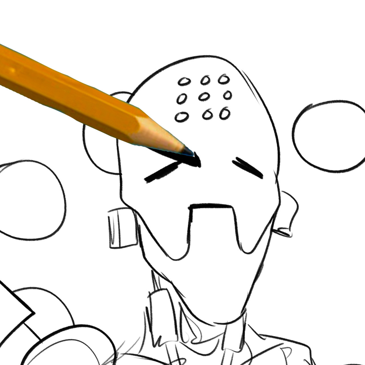 Only a pencil will make it clear his intentions - Overwatch, Blizzard, Mercy, Zenyatta, Games, Translation, Comics, Longpost