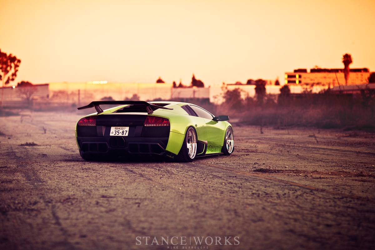 LAMBORGHINI MURCIELAGO - Lamborghini, Green, Auto, Sunset, Longpost