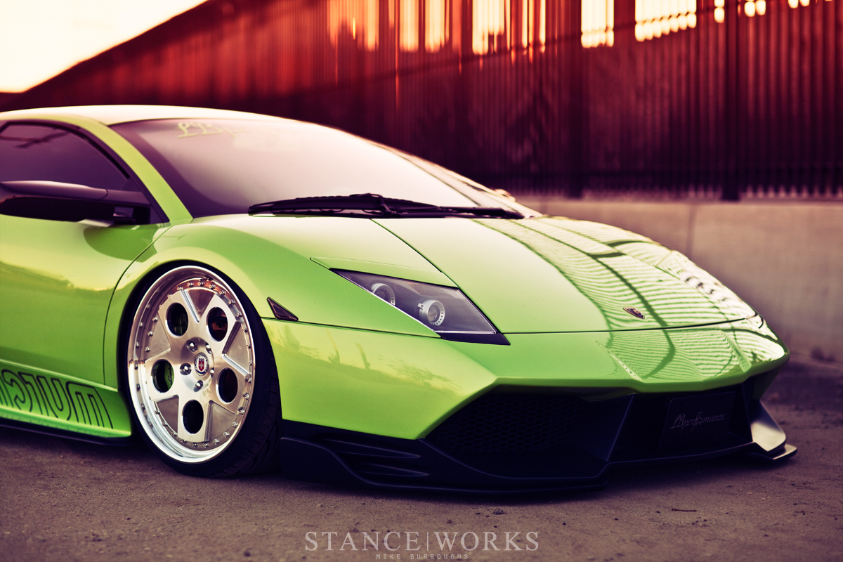 LAMBORGHINI MURCIELAGO - Lamborghini, Green, Auto, Sunset, Longpost