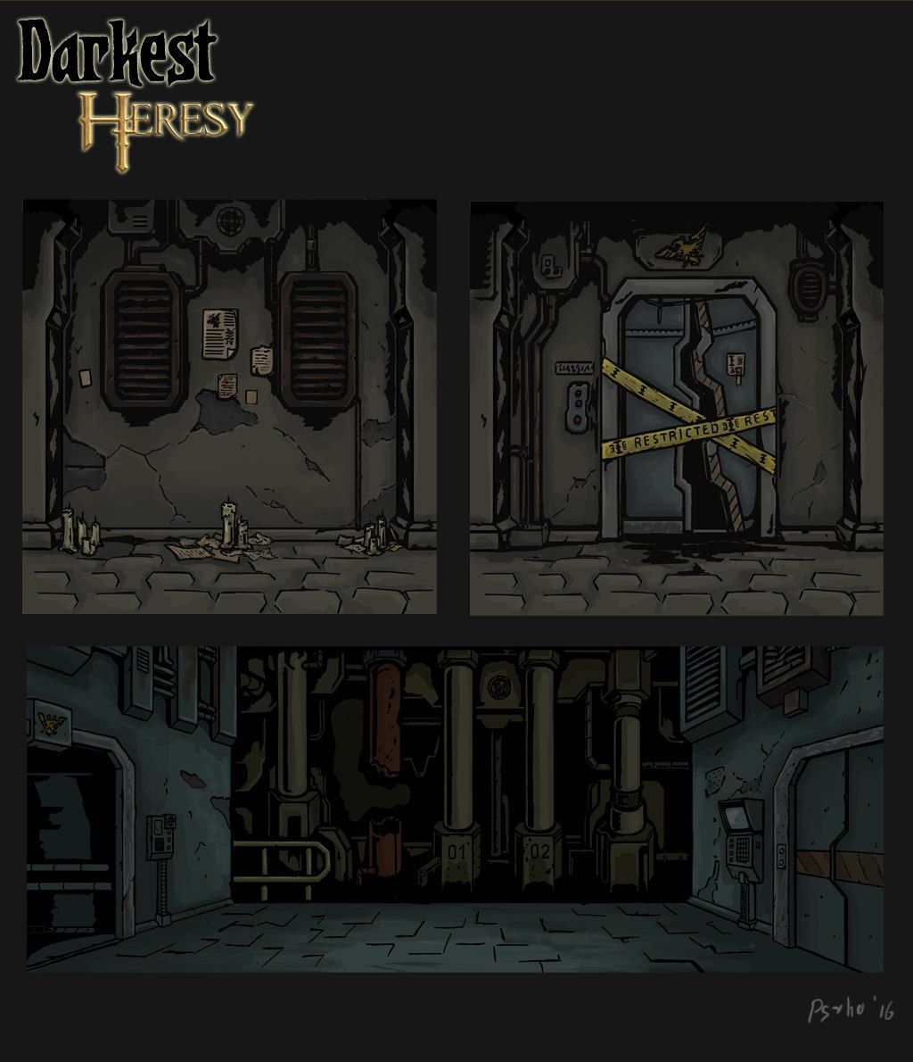 Darkest Heresy - Warhammer 40k, Games, Crossover, Longpost, Darkest dungeon