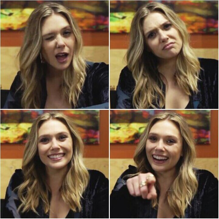 different mood - Photo, Elizabeth Olsen, Facial expressions, In contact with