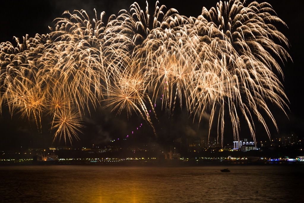 Great Fireworks Festival 2016 Gelendzhik - My, Longpost, The photo, Long exposure, Firework, Sea, Gelendzhik, The festival, Краснодарский Край