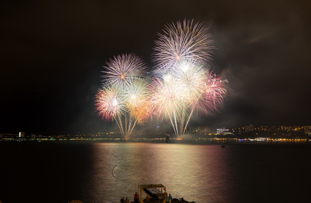 Great Fireworks Festival 2016 Gelendzhik - My, Longpost, The photo, Long exposure, Firework, Sea, Gelendzhik, The festival, Краснодарский Край