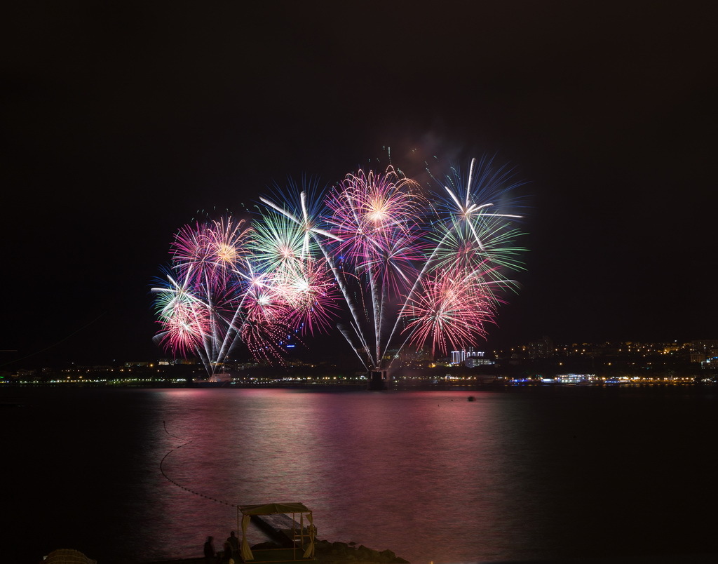 Great Fireworks Festival 2016 Gelendzhik - My, Longpost, The photo, Long exposure, Firework, Sea, Gelendzhik, The festival, Краснодарский Край