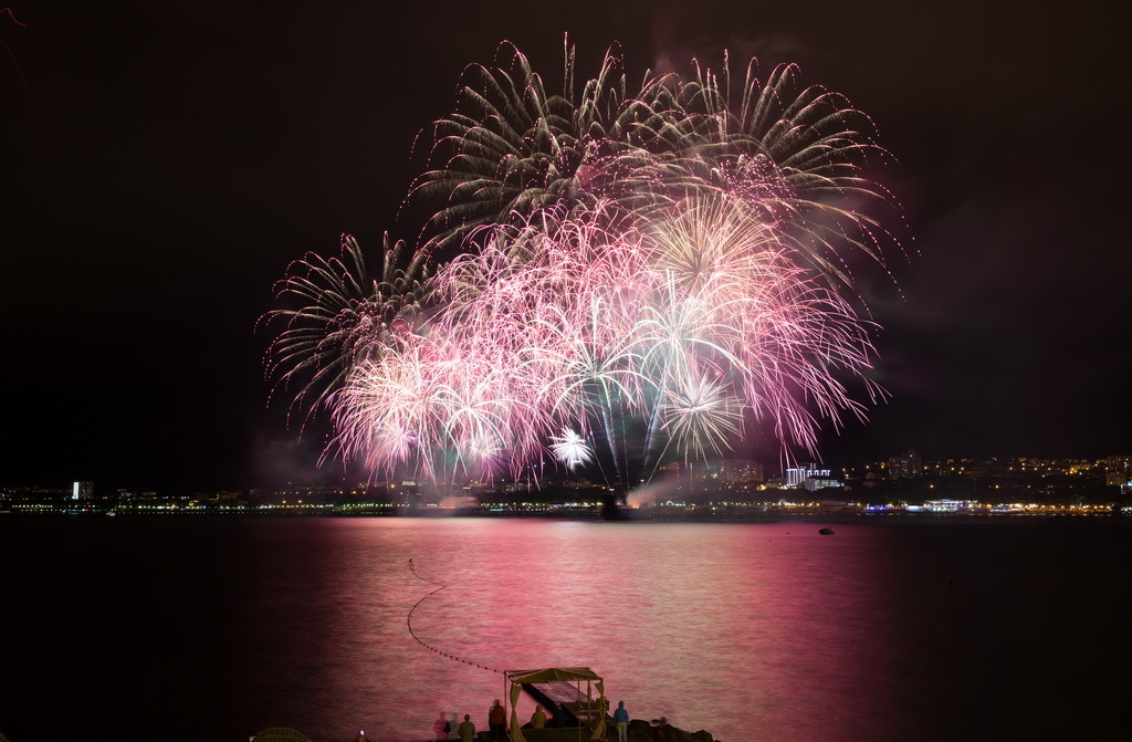 Great Fireworks Festival 2016 Gelendzhik - My, Longpost, The photo, Long exposure, Firework, Sea, Gelendzhik, The festival, Краснодарский Край