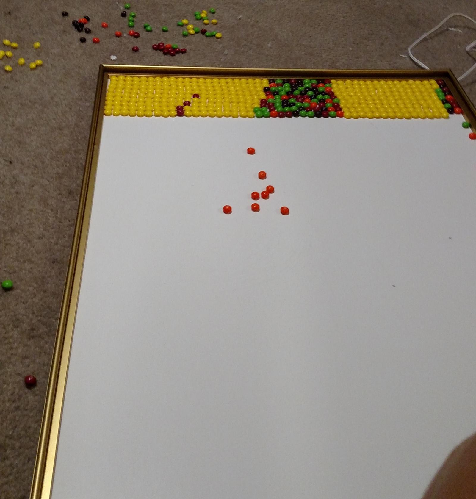 3000 Skittles + lots of free time. - Skittles, Painting, Mosaic, Longpost