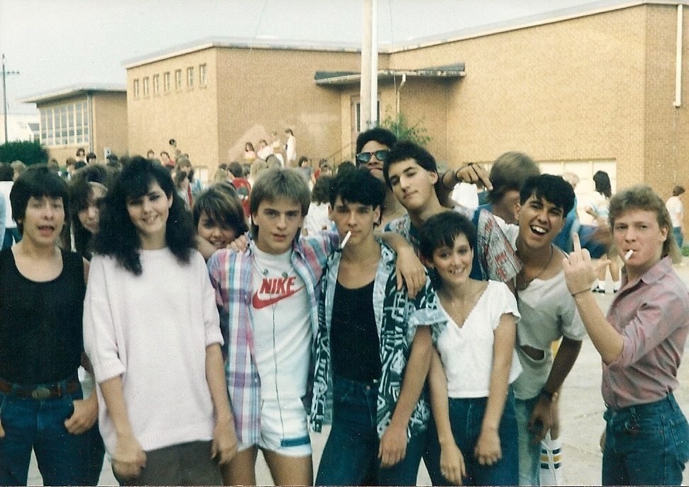 Last day of school, USA, 1988. - High school graduation, USA, 80-е