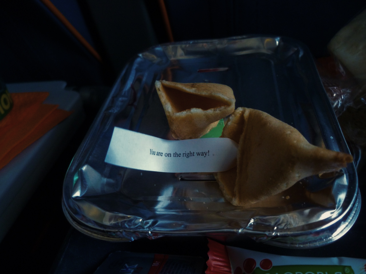 Prediction on board - My, Airplane, The photo, Cookies, Fortune cookies