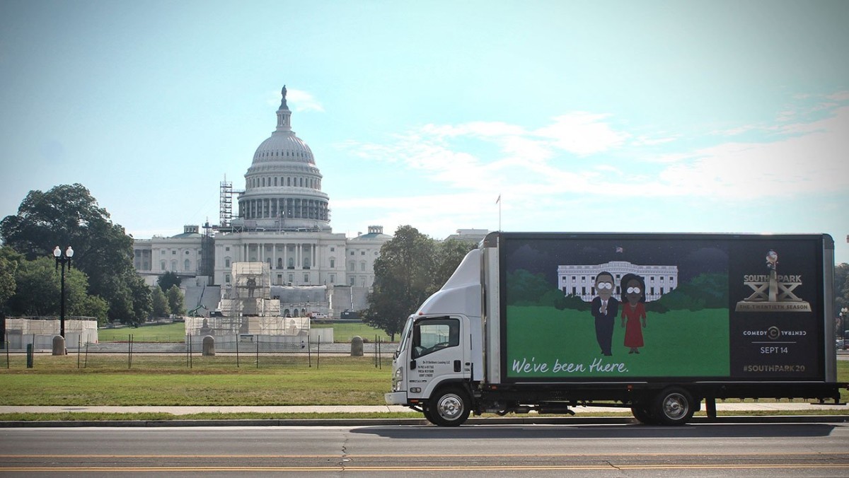 “We were here”: the authors of “South Park” put up billboards at US landmarks - Events, Society, USA, South park, Comedy Central, Billboard, Tjournal, Longpost