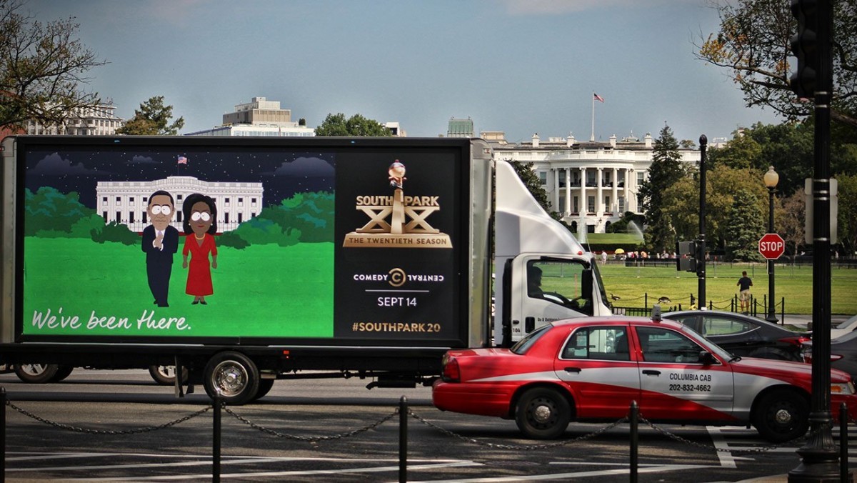 “We were here”: the authors of “South Park” put up billboards at US landmarks - Events, Society, USA, South park, Comedy Central, Billboard, Tjournal, Longpost