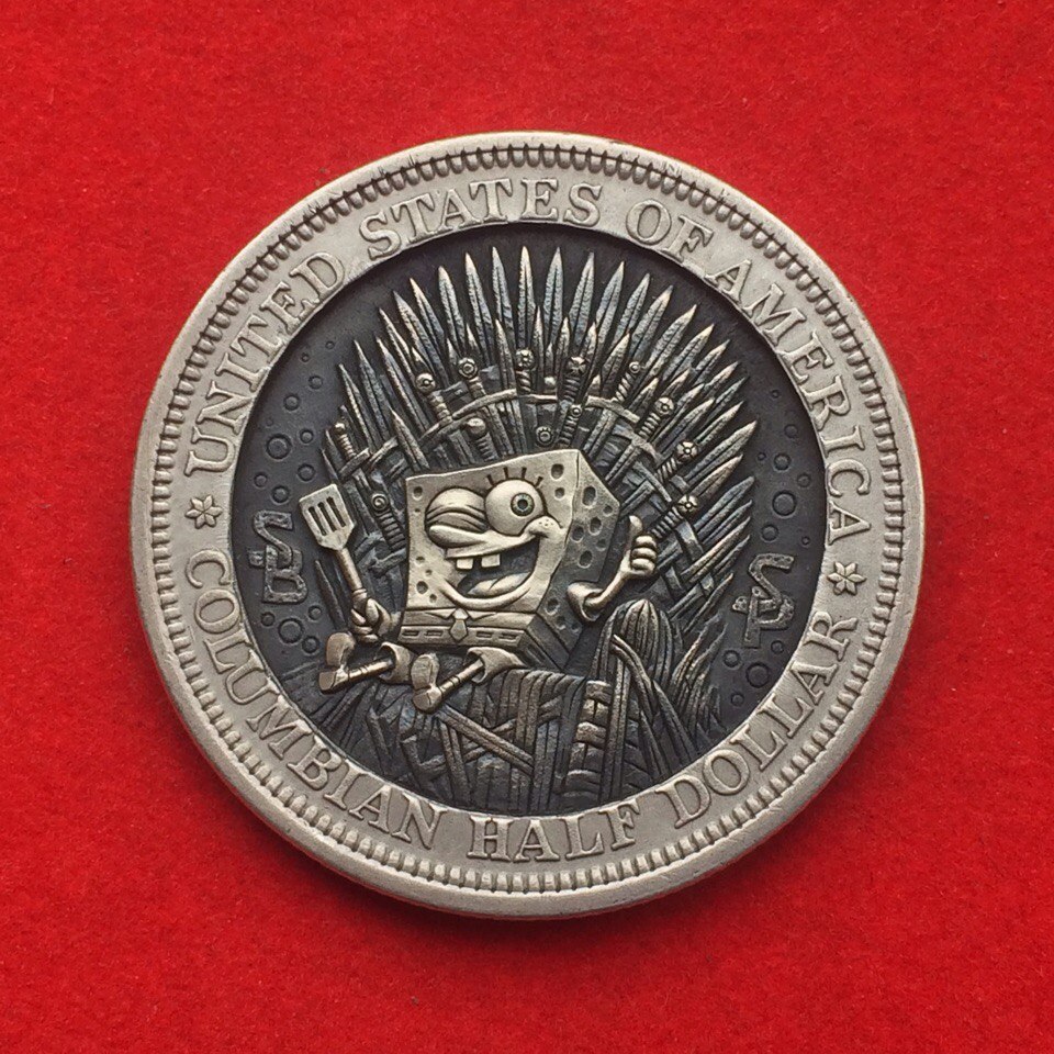 Handmade coin. - Coin, Handmade, SpongeBob