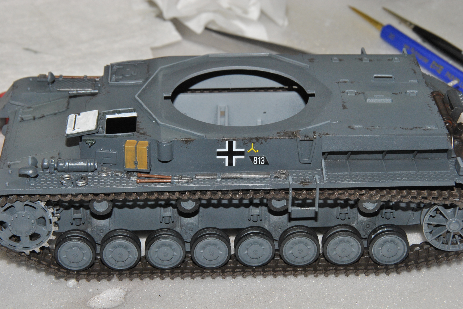 Bench model PzKpfw IV ausf D - My, Modeling, Tanks, Longpost