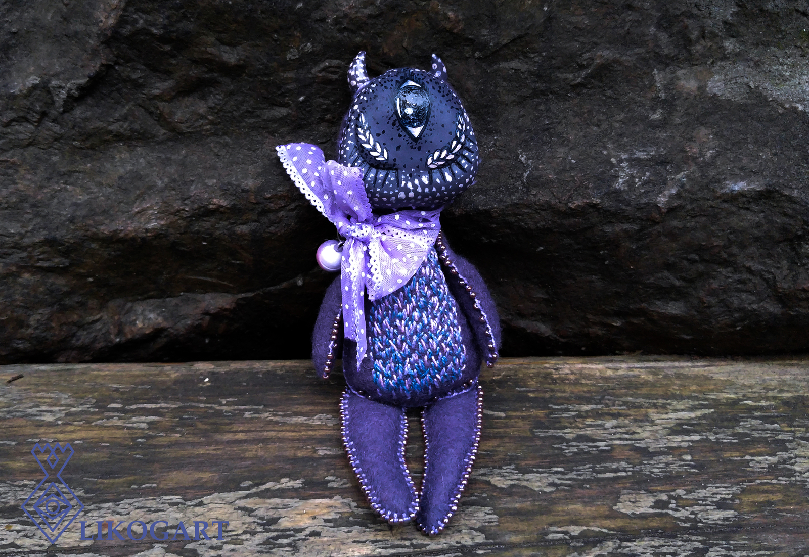 Lavender. Author's doll. - My, , Doll, Handmade, Needlework, Author's toy, Lavender, Soft toy, With your own hands, Longpost