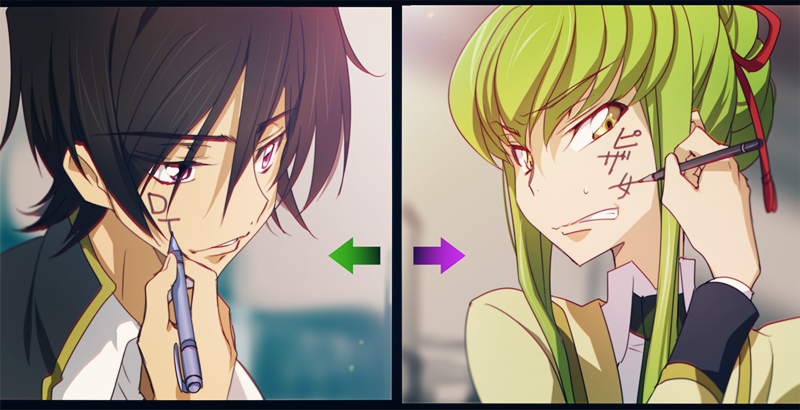 Code geass - Anime, Code geass, Lelouch Lamperouge, Kimi no na wa, Crossover